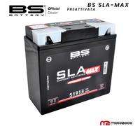 BATTERIA PREATTIVATA PRONTA 51913 BS SLA-MAX BMW R 80 ST 800 1982 - 1985 247E