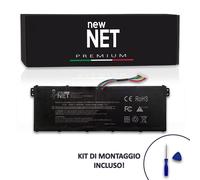 Batteria Premium compatibile con Acer TravelMate X3 X349-M TMX349 15.4V 4000mAh