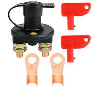 Batteria Principale Interruttore 12V / 24V Staccabatteria Isolatore Cut Off Interruttore con Chiavi Battery Switch per Auto Moto Marine Camion Barca