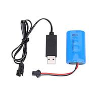 Batteria RC, Ricaricabile con Custodia Rigida e Cavo USB, Batteria LiPo 7.4V 500mAh, for Modelli Auto Radiocomandati e Droni