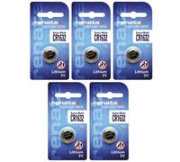 Batteria Renata CR1632 da 137mAh 3V - 5 Pieces
