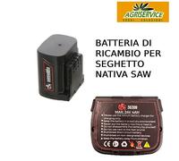 BATTERIA RICAMBIO AUSONIA LI-ION 24V 4AH PER NATIVA SAW cod. 36309