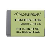 Batteria Ricambio NB13L, Batteria Ricaricabile agli Ioni di Litio da 1250 mAh 3,6 V NB-13L per Canon Camera SX720 HS / SX620 HS / G9X / G7X Mark III / G7X Mark II / G7X / G5X