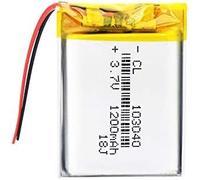 Batteria Ricaricabile 3.7v 1200mah 103040. Polimeri Di Litio Per Mp3 Mp4 GPS PSP Book Tablet Mobile Video.2 Pezzi