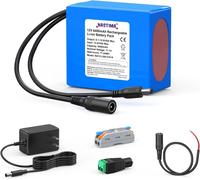 Batteria Ricaricabile 6400mAh 12V Universale Con Connettore e Caricabatterie