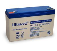 Batteria Ricaricabile 6V 12Ah UL12-6 Faston 187 - Ultracell IBT-PS-UL126