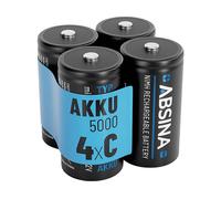 BATTERIA RICARICABILE ABSINA 401031-4, NiMH, 5000 mAh, 1,2 V, Compatibile con dispositivi che utilizzano