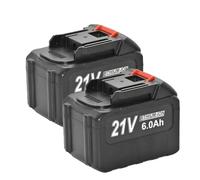 Batteria ricaricabile agli ioni di litio da 21V 6000mAh, compatibile con Makita, trapano a batteria/avvitatore senza spazzole/avvitatore/sega circolare(2pcs)