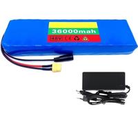 Batteria ricaricabile agli ioni di litio da 48 V 36 Ah, batteria al litio for bicicletta elettrica 13s2p con BMS e caricabatterie da 54,6 V 2 A(T)