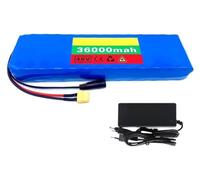 Batteria ricaricabile agli ioni di litio da 48 V 36 Ah, batteria al litio for bicicletta elettrica 13s2p con BMS e caricabatterie da 54,6 V 2 A(T)