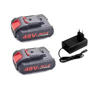 Batteria Ricaricabile Agli Ioni Di Litio Di Grande Capacità 21V 48VF, Compatibile Con WORX, Sega Elettrica 18V 20V Trapano Elettrico E Utensili Elettrici Da Giardino(2 Battery 1 Charger)