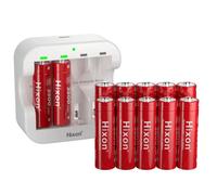 Batteria ricaricabile agli ioni di litio Hixon 1,5 V AA al litio 3500 mWh 1,5 V 2a Batterie AA per cuffie AR, luce solare, fotocamera istantanea, rasatura