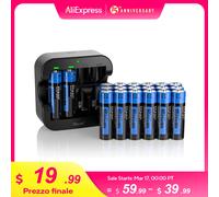Batteria ricaricabile agli ioni di litio Hixon aa da 1,5 V 3500 mWh 1,5 V Batterie ricaricabili al litio AA da 1,5 V Batteria AA per giocattoli telecomandati
