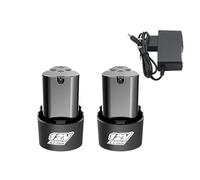 Batteria ricaricabile agli ioni di litio tipo B da 4000 mAh, 12 V, e caricabatterie. Compatibile con avvitatori elettrici, trapani elettrici, smerigliatrici angolari e utensili elettrici.(2pcs-2.0Ah-c