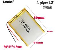 Batteria ricaricabile ai polimeri di litio 3.7V li-po 3800mAh 486789 per GPS DVD PDA PAD power bank e-book camera tablet PC laptop