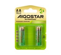 Batteria Ricaricabile Aigostar 1,2V AA Stilo 1600mAH confezione da 2 pile