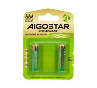 Batteria Ricaricabile Aigostar 1,2V AAA Ministilo 900mAH confezione da 2 pile