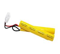 Batteria ricaricabile Airsoft NiMH 9,6 V 1600 mAh | per fucile ad aria compressa ICS CA TM SRC JG G36 G&M734 ecc... | con CONNETTORE Tamiya