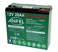 BATTERIA RICARICABILE AL PIOMBO 12V 20AH DEEP CYCLE CICLICA PER BICI BICICLETTE ELETTRICHE SCOOTER CARROZZINE ELETTRICHE 6DZM20 6-DZM-20 USO CICLICO CARRELLI ELETTRICI MOTORI TRAZIONE ELETTRICA