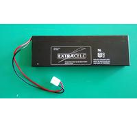 Batteria ricaricabile al piombo 6 VOLT 4 Ah EXTRACELL con cavo e spinotto