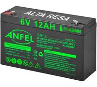 BATTERIA RICARICABILE AL PIOMBO AGM 6V 12Ah ERMETICA GIOCATTOLI PER PEG PEREGO