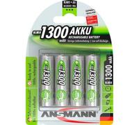 ANS 4X1300 NH - maxE, batteria NiMh, AA (Mignon), 1300 mAh, confezione da 4 pezz