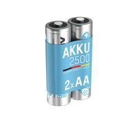 5035432 batteria per uso domestico Stilo AA Nichel-Metallo Idruro (NiMH) argento, Stilo AA, Nichel-Metallo Idruro (NiMH), 1,2 V, 2500 mAh, 14,5 x 14,5 x 50,5 mm