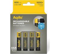 Batteria ricaricabile Aqiila AAA USB-C 1,5 V 600 mAh Li-Ion (4x)