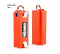 Batteria Ricaricabile Con Connettore Ionico Da 12800 MAh E 14,4 V, Compatibile Con Gli Aspirapolvere Roborock, S50, S51, T4, T6 E Mi.(6500mAhX2)