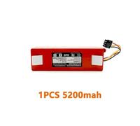 Batteria Ricaricabile Con Connettore Ionico Da 12800 MAh E 14,4 V, Compatibile Con Gli Aspirapolvere Roborock, S50, S51, T4, T6 E Mi.(5200mAH)