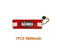 Batteria Ricaricabile Con Connettore Ionico Da 12800 MAh E 14,4 V, Compatibile Con Gli Aspirapolvere Roborock, S50, S51, T4, T6 E Mi.(9800mAhX2)