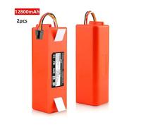 Batteria Ricaricabile Con Connettore Ionico Da 12800 MAh E 14,4 V, Compatibile Con Gli Aspirapolvere Roborock, S50, S51, T4, T6 E Mi.(12800mAhX2)