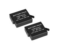 Batteria Ricaricabile Da 1250 MAh Nera Bateria - Compatibile Con AHDBT 501 - Compatibile Con GoPro Hero 5 Hero 6 Hero 7(2PCS)