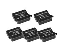 Batteria Ricaricabile Da 1250 MAh Nera Bateria - Compatibile Con AHDBT 501 - Compatibile Con GoPro Hero 5 Hero 6 Hero 7(5PCS)