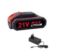 Batteria ricaricabile da 21 V compatibile con la batteria di ricambio Worx senza fili, sostituisce il trapano a percussione 88VF, 48VF, 36VF, motosega elettrica, forbici.(1 Battery 1 Charger)