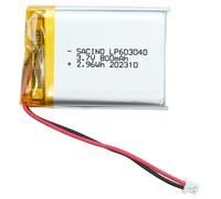 Batteria ricaricabile DC 3,7 V 800 mAh 603040 LIPO, batteria di ricambio per prodotti elettronici fai da te da 3,7 - 5 V