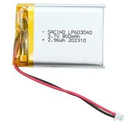 Batteria ricaricabile DC 3,7 V 800 mAh 603040 LIPO, batteria di ricambio per prodotti elettronici fai da te da 3,7 - 5 V
