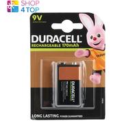 Batteria Ricaricabile Duracell 9V 6Hr61 Dc1604 170Mah Nimh Transistor 1Bl NE