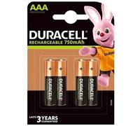 Duracell AAA (4pcs) Batteria ricaricabile Mini Stilo AAA Nichel-Metallo Idruro (NiMH)