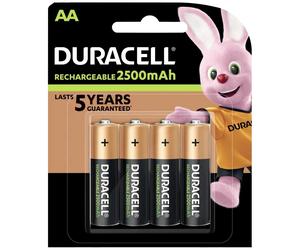 Batteria ricaricabile Duracell HR6/AA 2500 mAh - 4 pezzi