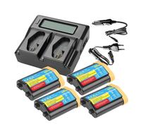 Batteria Ricaricabile For Fotocamera EN-EL18D Da 4,0 Ah, Compatibile Con Nikon, For Z9 D6 D5 D4S D800 D810 D850 D500 MB-D17 MB-D18 Impugnatura For Caricabatterie(4BatteryWithCharger)