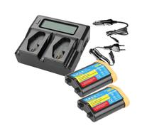 Batteria Ricaricabile For Fotocamera EN-EL18D Da 4,0 Ah, Compatibile Con Nikon, For Z9 D6 D5 D4S D800 D810 D850 D500 MB-D17 MB-D18 Impugnatura For Caricabatterie(2BatteryWithCharger)