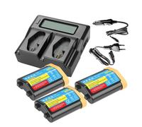 Batteria Ricaricabile For Fotocamera EN-EL18D Da 4,0 Ah, Compatibile Con Nikon, For Z9 D6 D5 D4S D800 D810 D850 D500 MB-D17 MB-D18 Impugnatura For Caricabatterie(3BatteryWithCharger)