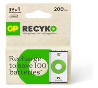 Batteria ricaricabile - GP - ReCyko - 9 V - 200 mAh - NiMH