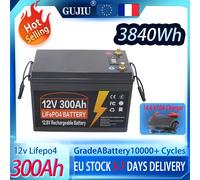 Batteria ricaricabile LiFePO4 12V 300Ah 100Ah 200Ah Celle 10000 cicli BMS per EV/RV/Furgoni/Campeggio/Servazione domestica/Solar EU stock