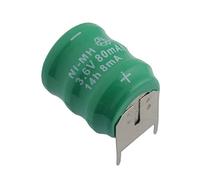 Batteria ricaricabile NI-MH 3,6V 80mAh circuito stampato 15,5x18,5x10,0mm