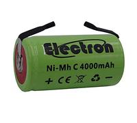 Batteria ricaricabile Ni-Mh C 1/2 mezza torcia 1,2V 4000mAh con lamelle linguette terminali a saldare per pacco pacchi batteria
