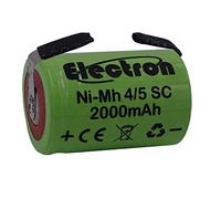 Batteria ricaricabile NiMh 4/5 SC 1,2V 2000mAh 22x33mm subC a saldare linguette per pacchi batteria