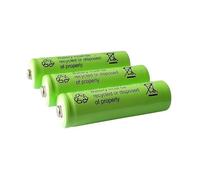 Batteria ricaricabile NIMH AA600mAh CE n. 5 da 1,2 V. Compatibile con rasoi elettrici, spazzolini da denti, giocattoli elettrici, microfoni, piccoli ventilatori, orologi.(AA600mAh 3PCS)