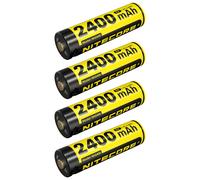 Nitecore Batteria agli ioni di litio, 1,5 V, USB-C, 2400 mAh, confezione da 4